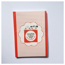 Çizgili Okul Defteri - Kırmızı